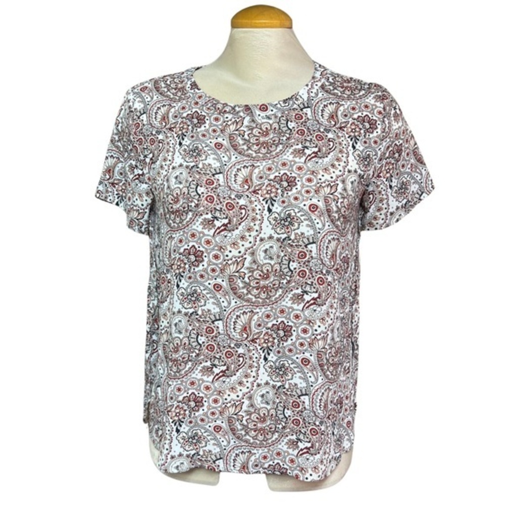 NWOT - Women's Small LOFT by Ann Taylor Boho Paisley Tee